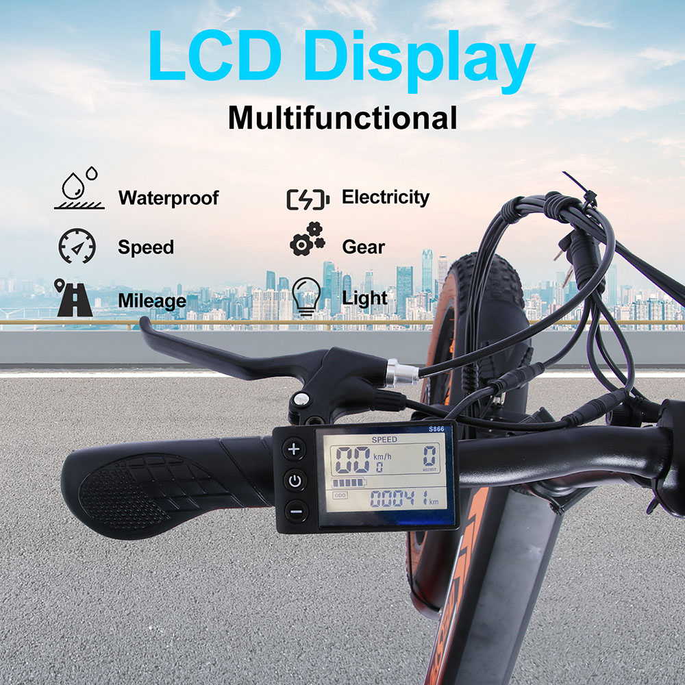 ONESPORT OT29 Electric Bike 20*4.0 inch Fat Tires 250W Motor 25km/h Speed 48V 17Ah Battery 120km Max Range Shimano 7-Speed