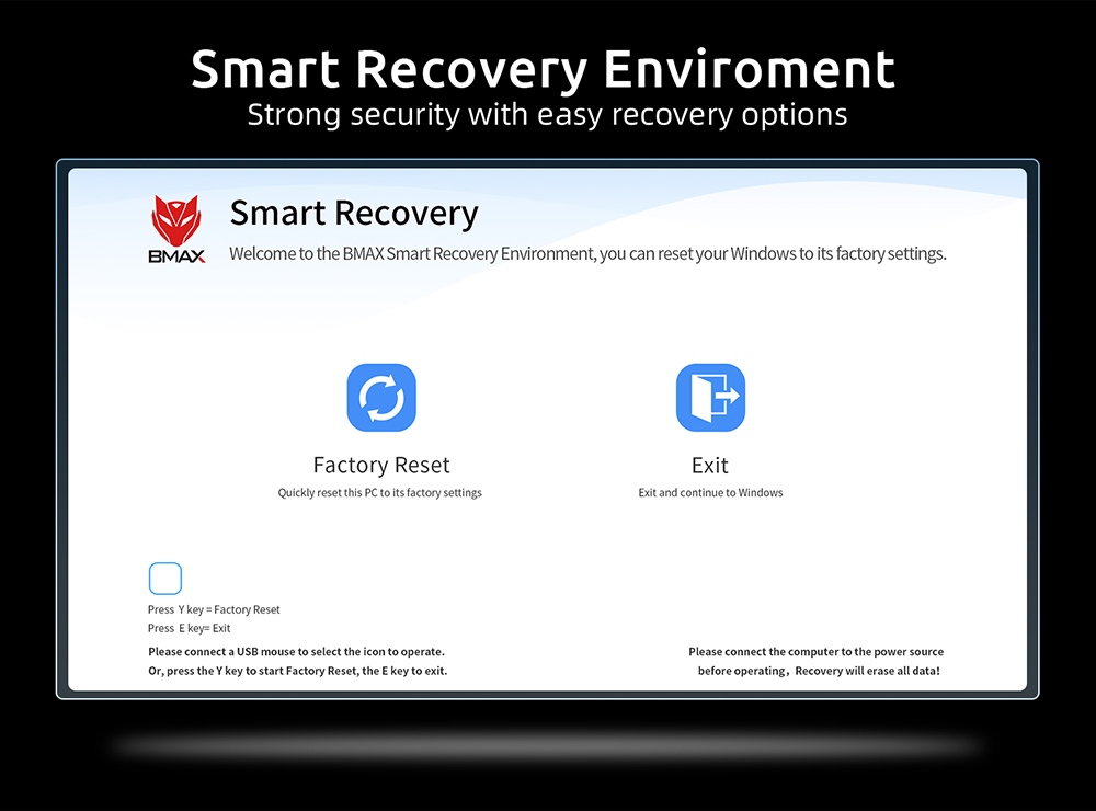 BMAX B8 Pro Mini PC, Intel Core i7-1255U Processor Up to 4.7GHz 10 Cores, 24GB DDR5 RAM 1TB NVMe SSD, WiFi 6 Bluetooth 5.2, 2*HDMI+1*Type-C 4K@60Hz Triple Display, 2*USB3.0 2*USB2.0 - EU