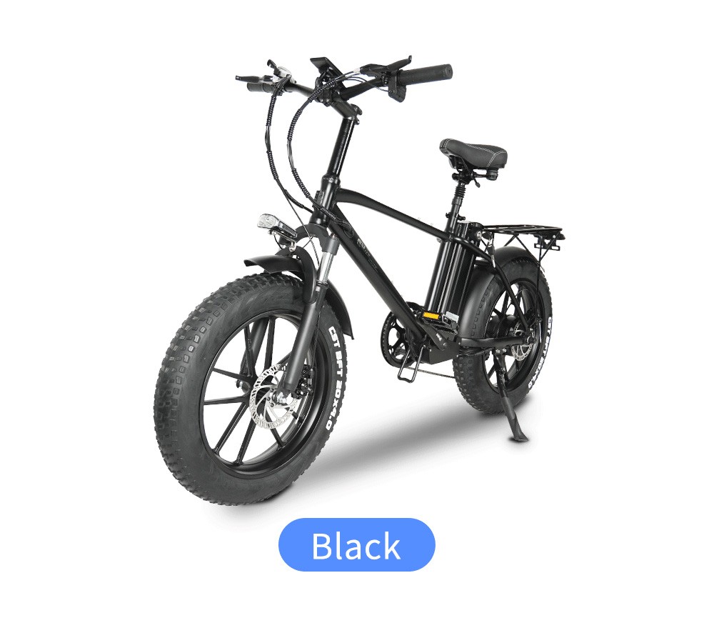 CMACEWHEEL T20 Electric Bike 20*4.0 inch CST Tire 750W Motor 40-45km/h Max Speed 17Ah Battery - Black