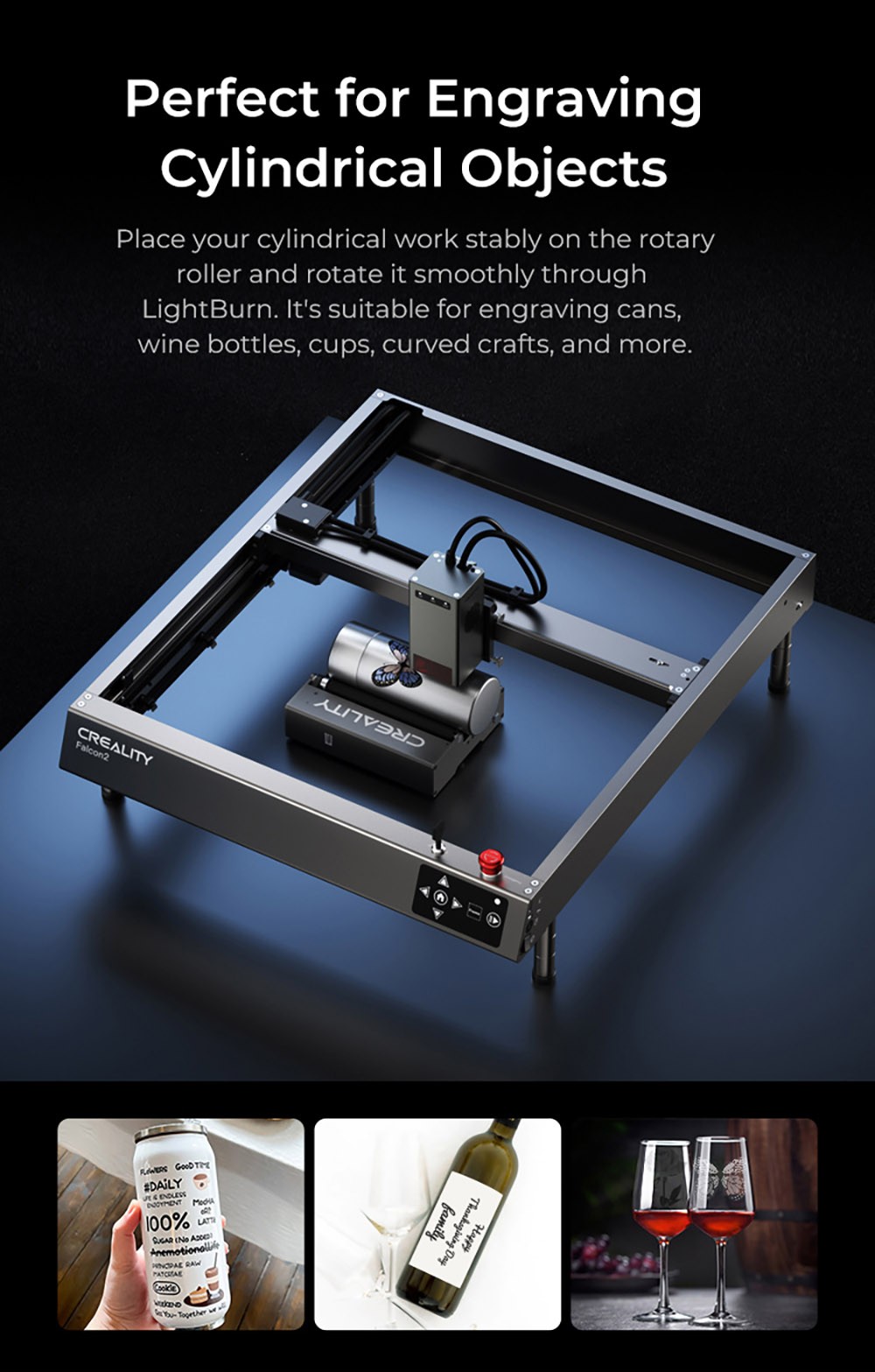 Creality Rotary Roller for Laser Engraving Machine