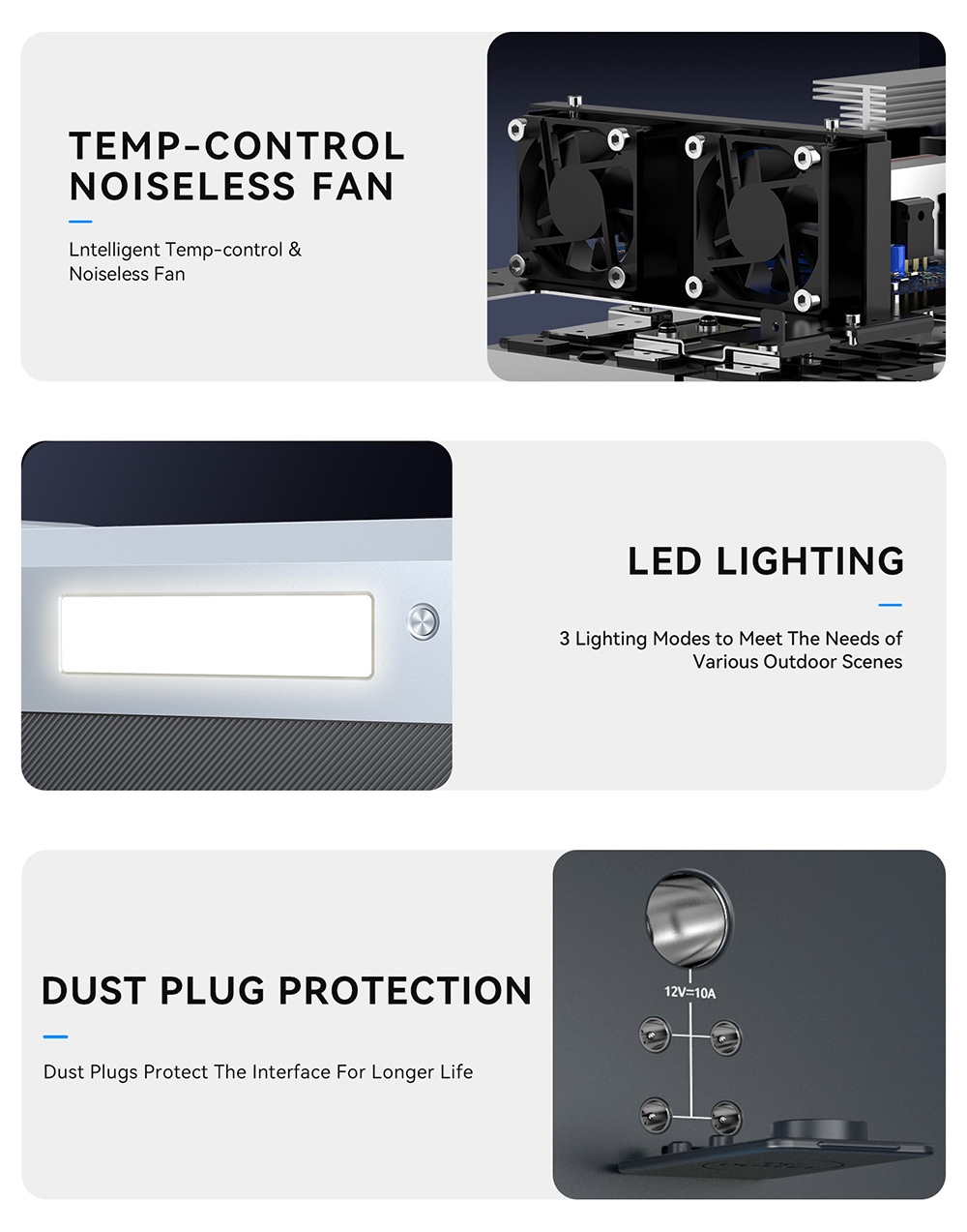 DaranEner NEO2000 Portable Power Station, 2073.6Wh LiFePO4 Battery Solar Generator, 2000W AC Output, 1.8 Hours Full Charge, 14 Ports, Wireless Charging, for Outdoors Camping, Travel, RV, Home Emergency