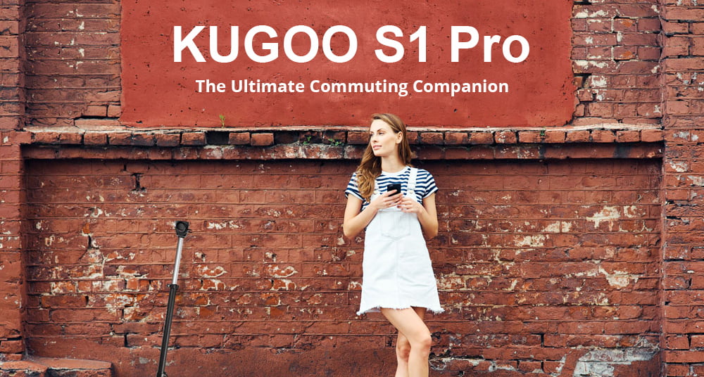 KUGOO S1 PRO Folding Electric Scooter Black