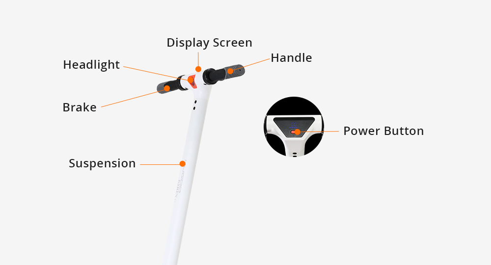 Refurbished KUGOO KIRIN S1 Electric Scooter 8 inches Tire 350W Brushless Motor 25km/h Max Speed APP control