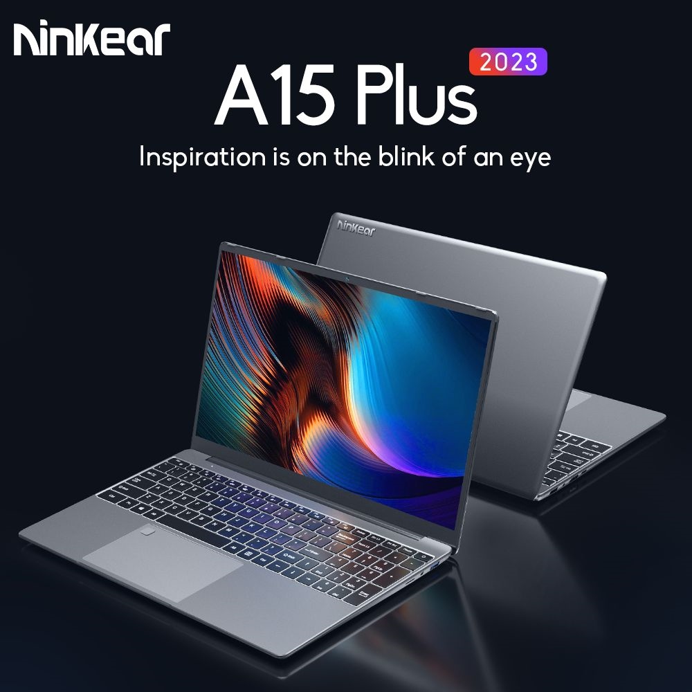 Ninkear A15 Plus 15.6-palcový notebook, AMD Ryzen7 5700U 8 jadier 4,3 GHz, 1920x1080 IPS FHD obrazovka, 32 GB DDR4 RAM 1 TB SSD, Wifi 6.0 Bluetooth 4.0, 9000 mAh nabíjanie typu C, rozpoznávanie odtlačkov prstov podsvietená klávesnica, USB3.0*2 HDMI*1 Čítačka kariet Micro SD *1