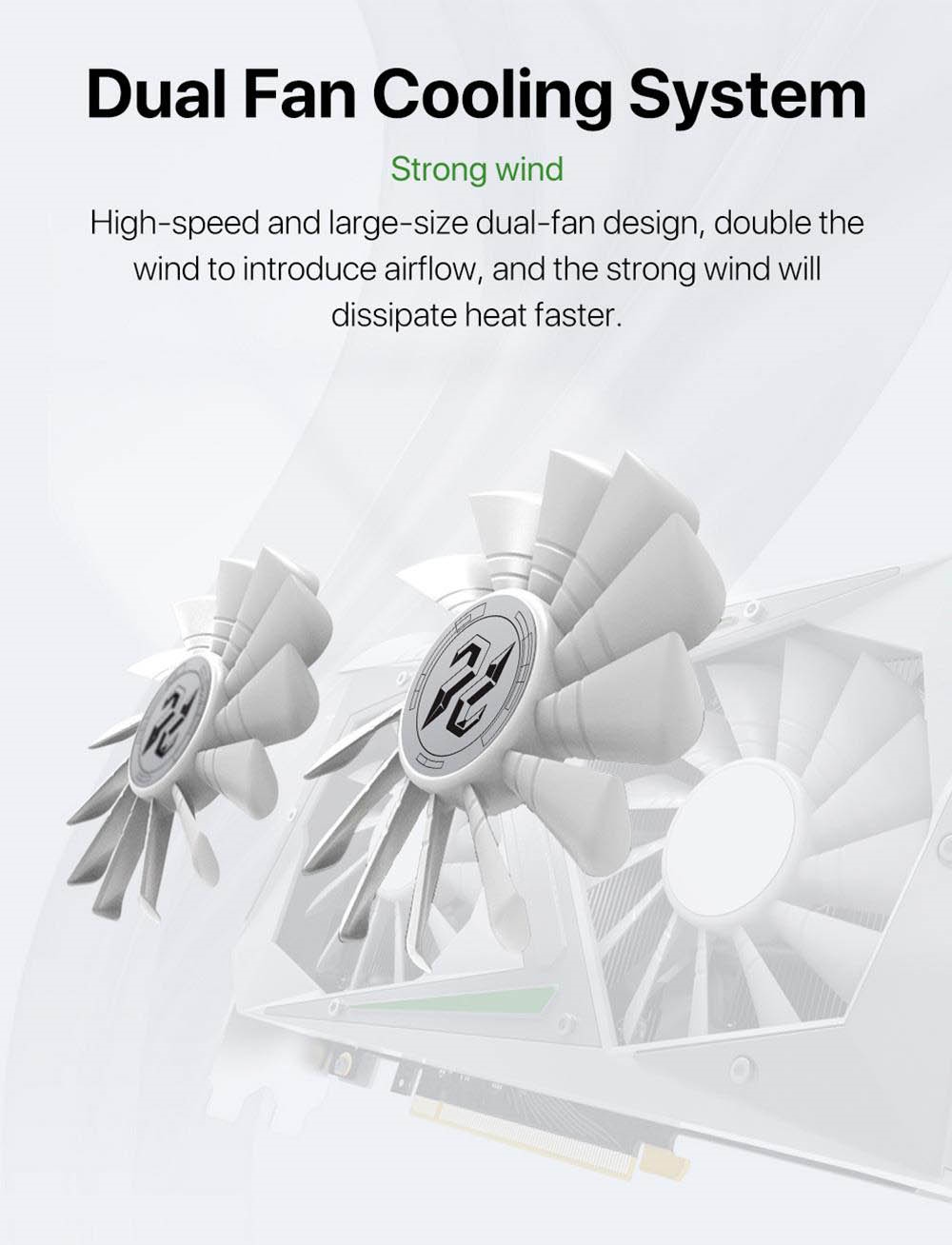 PELADN RTX3060 12GB Gaming Graphics Card, 8Pin 192bits, PCI Express 4.0, 3*DP+1*HD, 170W, Dual-Fan Cooling System - White