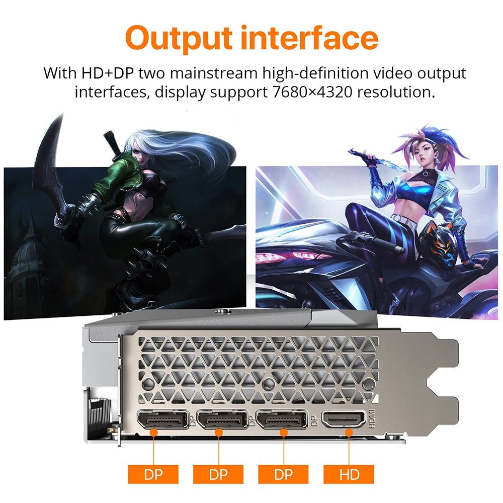 PELADN RTX3060 12GB Gaming Graphics Card, 8Pin 192bits, PCI Express 4.0, 3*DP+1*HD, 170W, Dual-Fan Cooling System - White