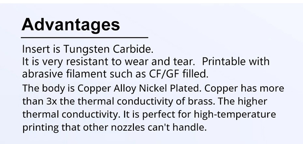 Trianglelab 0.4mm Tungsten Carbide Volcano ZSTC Nozzle