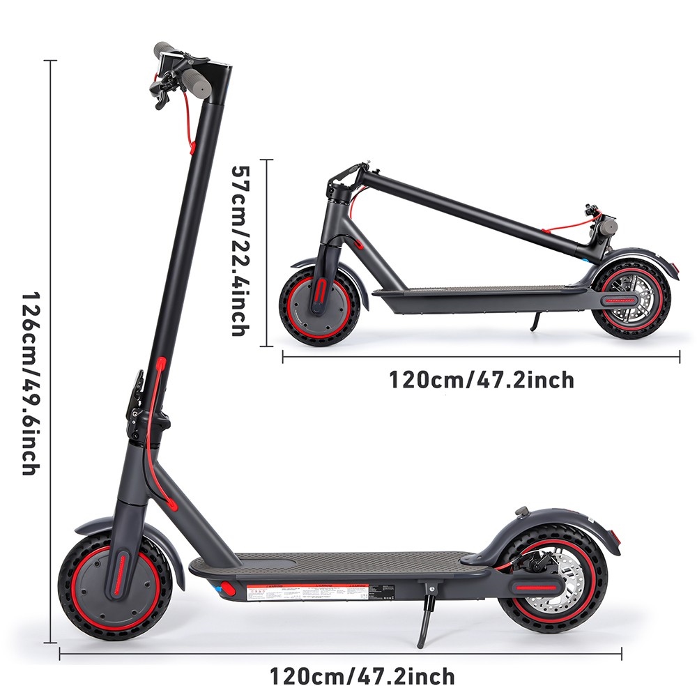 Skladací elektrická kolobežka W4 Pro, 8.5-palcové pneumatiky 350W motor 36V 10Ah batéria 25km/h max. rýchlosť 25-30km dojazd 120kg max. zaťaženie