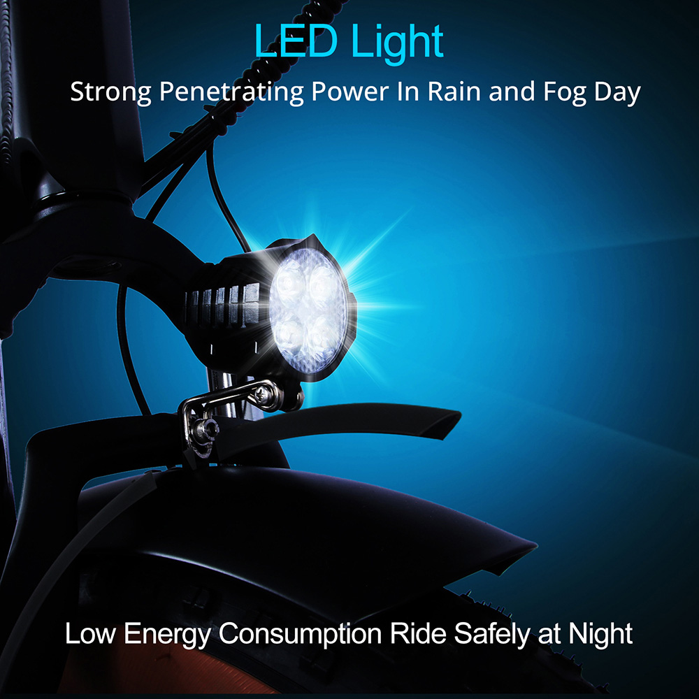ONESPORT OT29 Electric Bike 20*4.0 inch Fat Tires 250W Motor 25km/h Speed 48V 17Ah Battery 120km Max Range Shimano 7-Speed