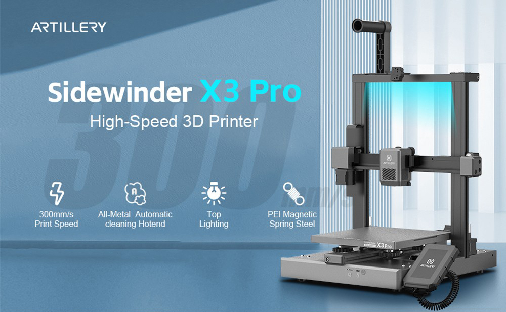 Artillery Sidewinder X3 Pro 3D Printer