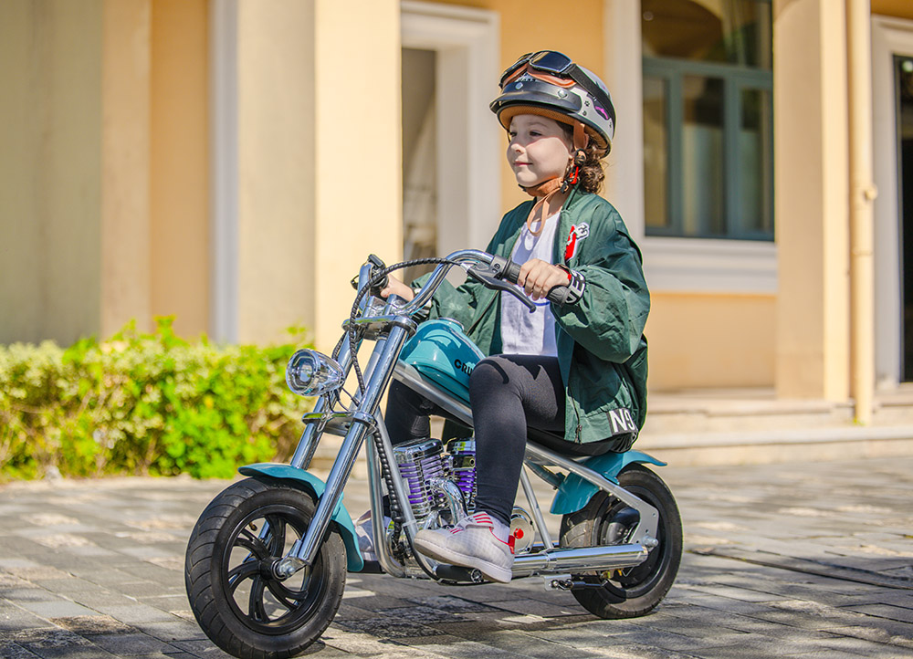 HYPER GOGO Cruiser 12 Plus with APP Electric Motorcycle for Kids 24V 5.2Ah Battery 160W Motor 10mph max Speed 12