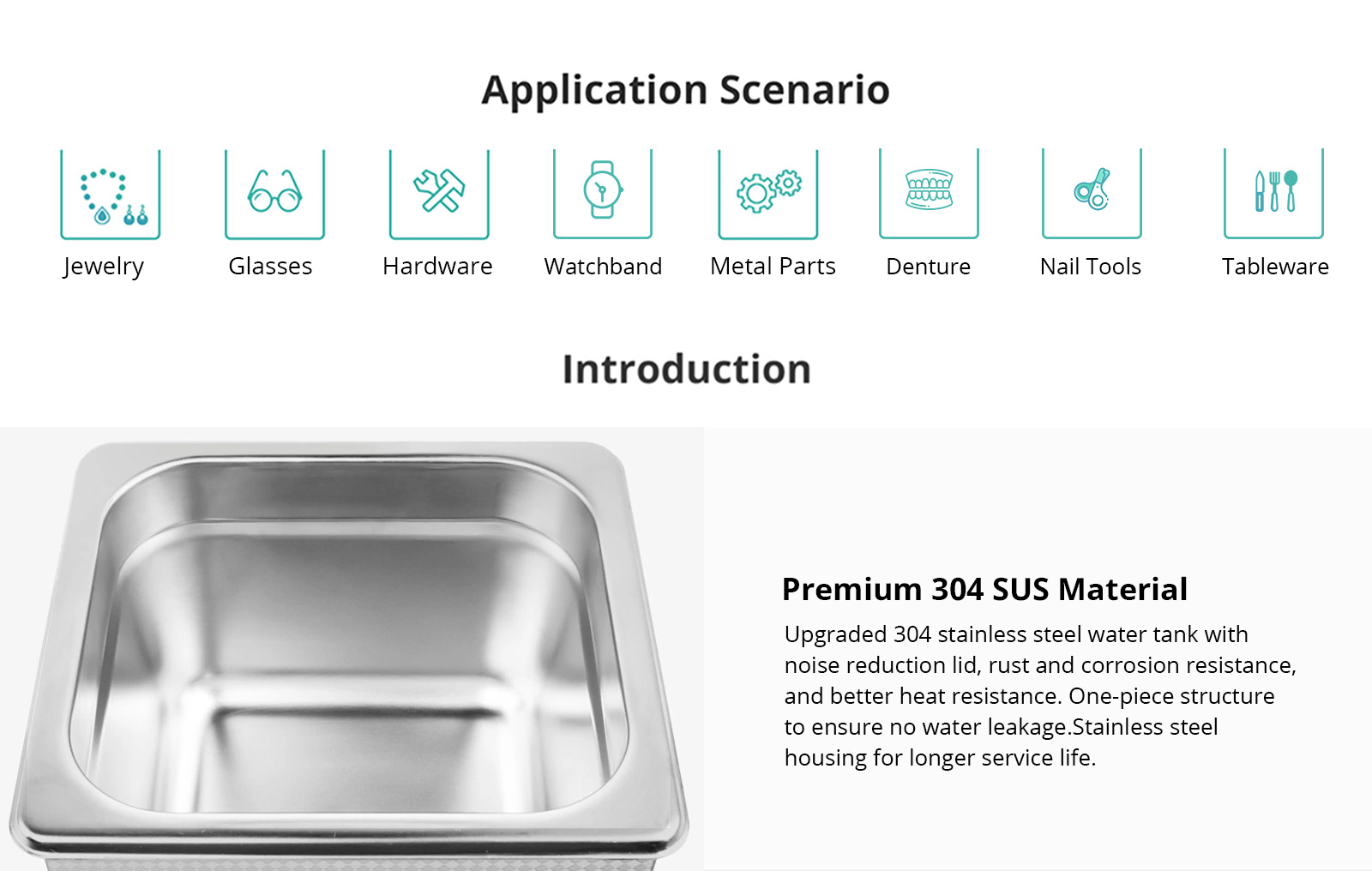 Geekbes 2L Ultrasonic Cleaner with Mechanical Knob, 60W Ultrasonic Power, 100W Heating Power, Adjustable Time/Temperature, Automatic Thermostat Function