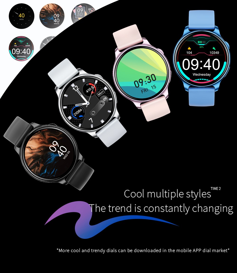 LOKMAT Time 2 Smart Watch Bluetooth Call Heart Rate Monitoring Sports Watch with Sleep Tracker for Android iOS Rose - Gold