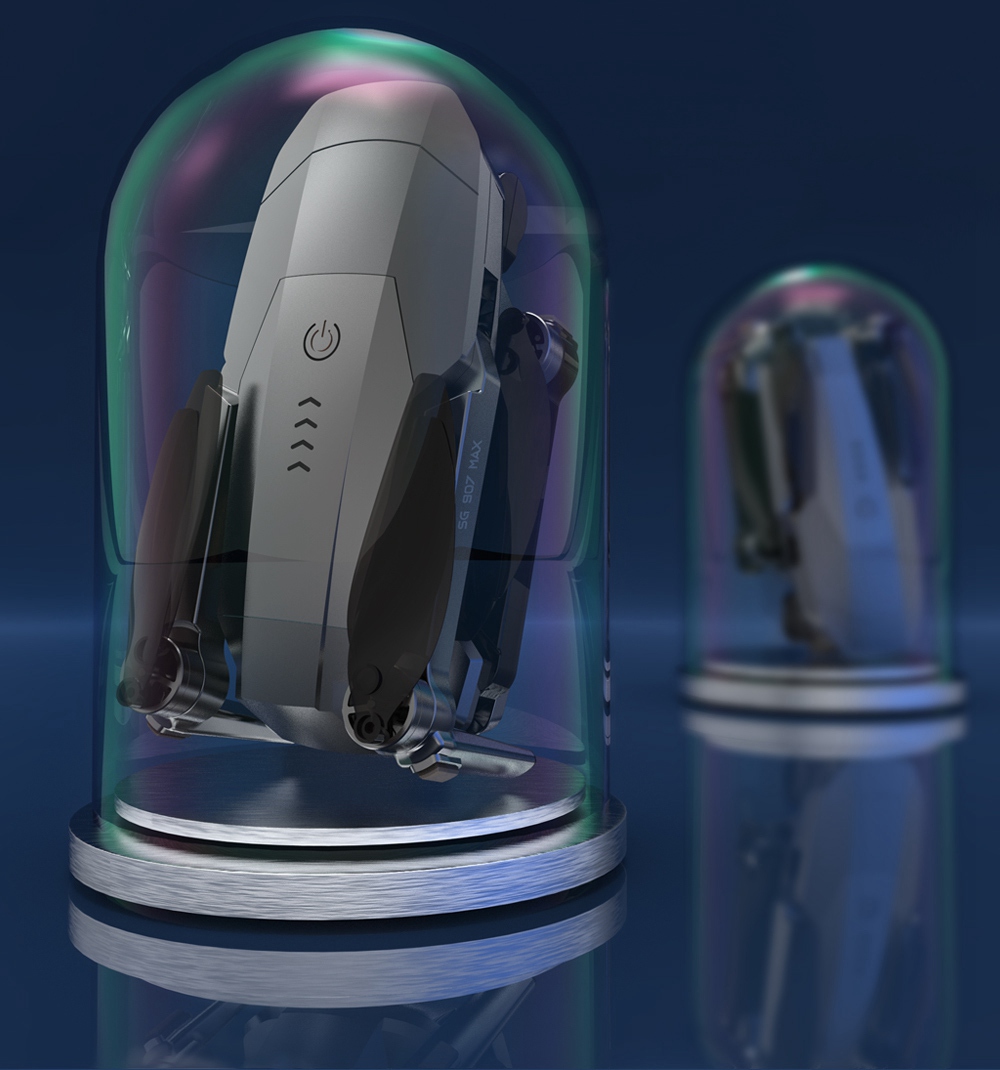 ZLL SG907 MAX 4K 5G WIFI FPV GPS Foldable RC Drone with Dual Camera 3-Axis Gimbal Optical Flow Positioning RTF - Two Batteries with Bag