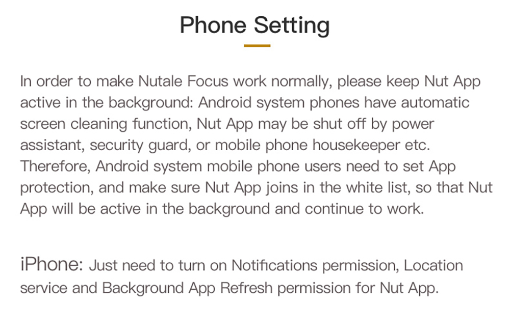 Nutale F9 Focus Smart Key Finder Mini Tag Bluetooth Tracker Anti Lost Reminder Wallet Phone Suitcase Finder Alarm Gold