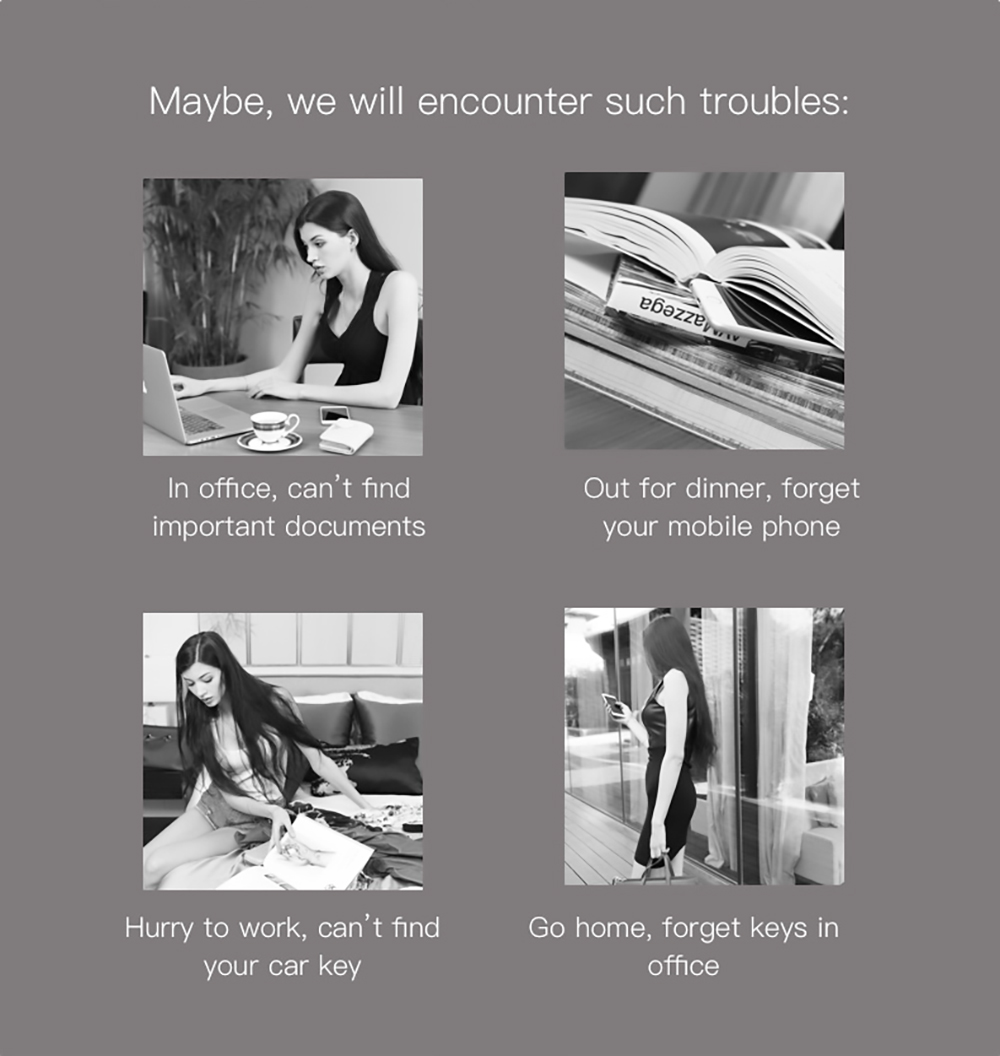 Nutale F9 Focus Smart Key Finder Mini Tag Bluetooth Tracker Anti Lost Reminder Wallet Phone Suitcase Finder Alarm Gold