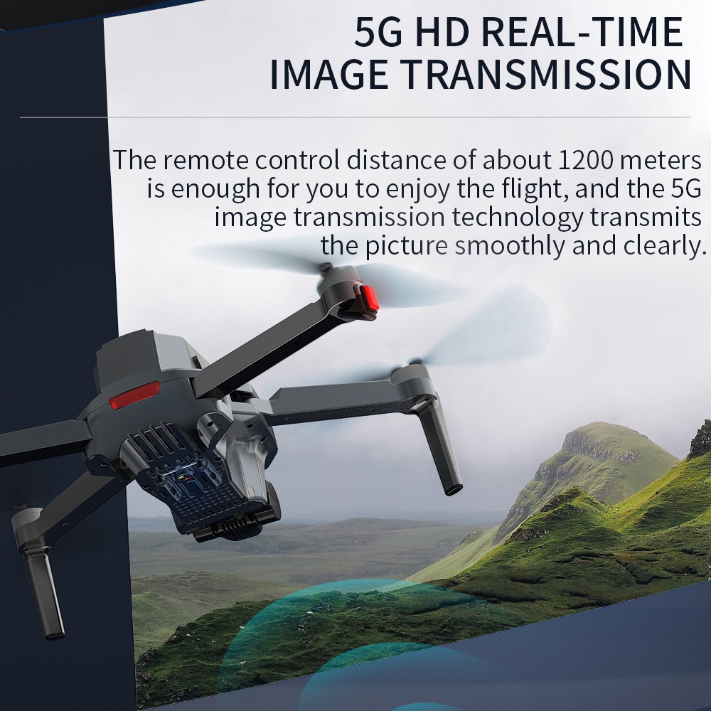 ZLL SG907 MAX 4K 5G WIFI FPV GPS Foldable RC Drone with Dual Camera 3-Axis Gimbal Optical Flow Positioning RTF - Two Batteries with Bag