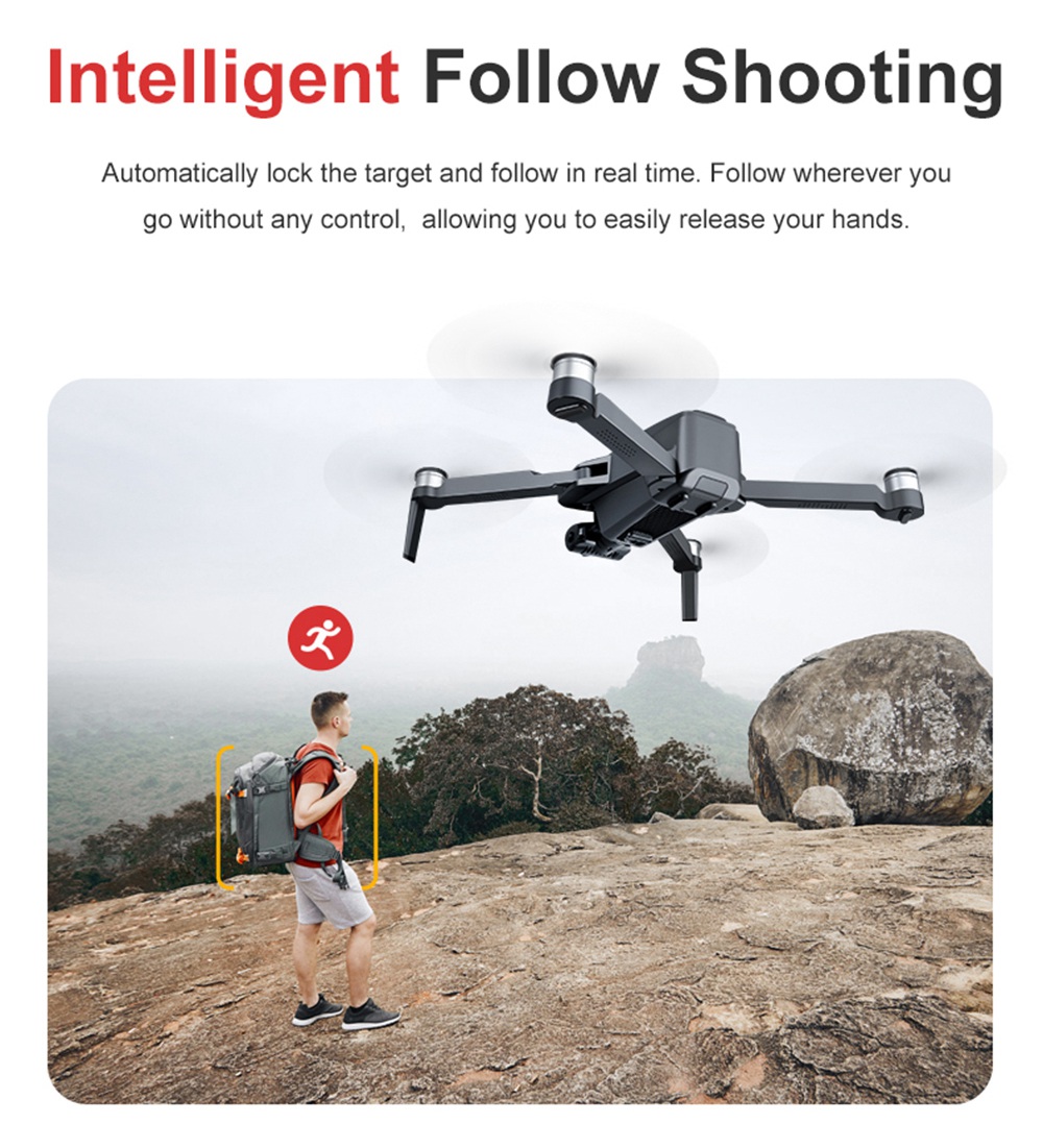 JJRC X19 4K 5G WIFI FPV GPS with Dual Camera 2-Axis EIS Gimbal 25mins Flight Time Brushless RC Drone RTF - Two Batteries
