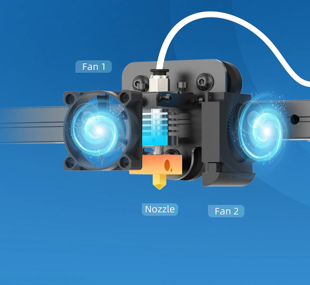 Geeetech Mizar DIY 3D Printer, Auto Leveling, Resume Print, 3.5-inch Color Touch Screen, TMC2208 Silent Drivers, 220*220*260mm