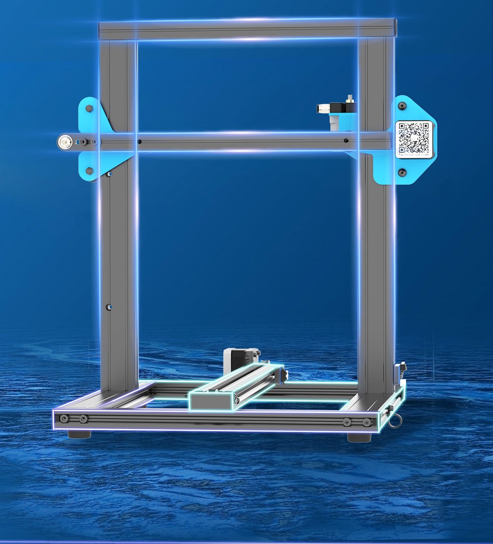 Geeetech Mizar DIY 3D Printer, Auto Leveling, Resume Print, 3.5-inch Color Touch Screen, TMC2208 Silent Drivers, 220*220*260mm