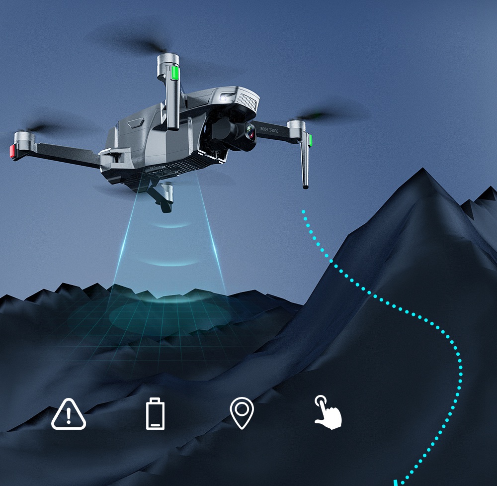 ZLL SG907 MAX 4K 5G WIFI FPV GPS Foldable RC Drone with Dual Camera 3-Axis Gimbal Optical Flow Positioning RTF - Two Batteries with Bag