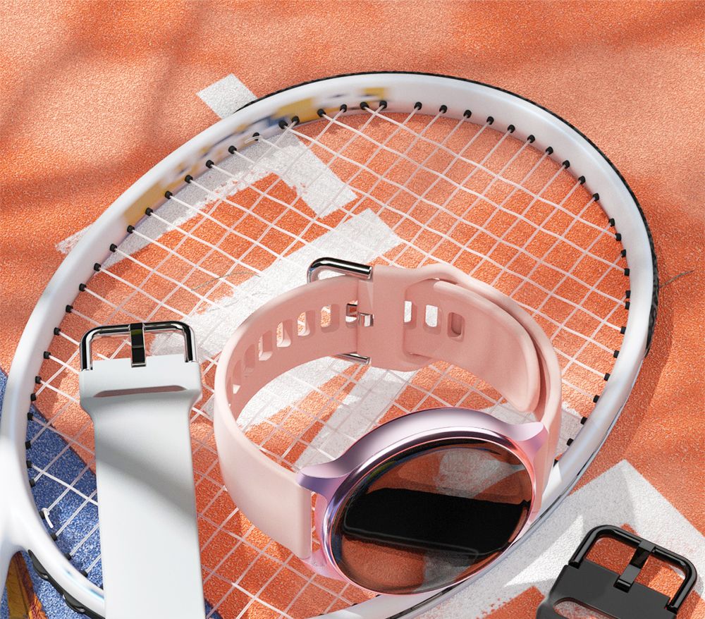 LOKMAT Time 2 Smart Watch Bluetooth Call Heart Rate Monitoring Sports Watch with Sleep Tracker for Android iOS - Silver