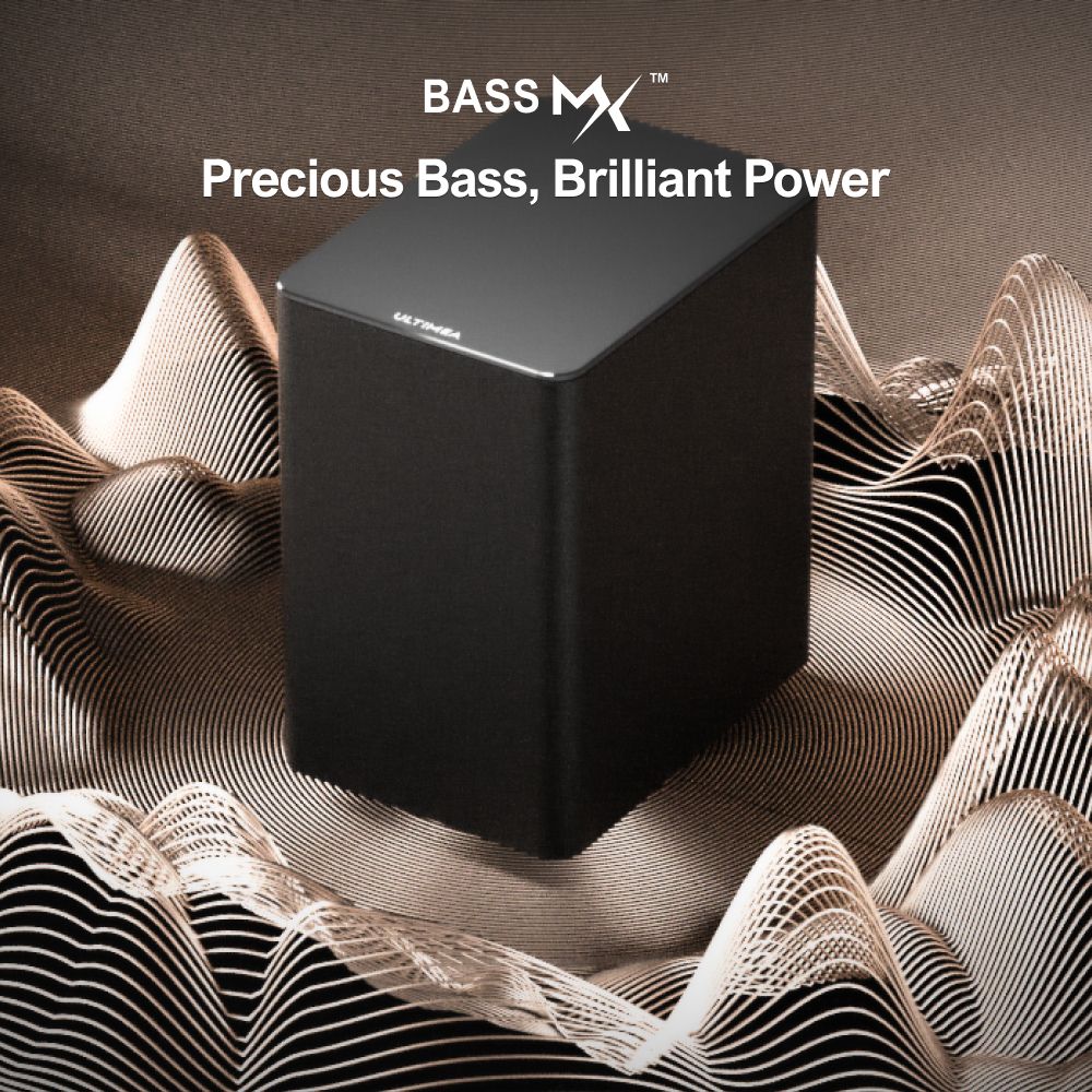 Súprava reproduktorov Subwoofer Soundbar Ultimea Poseidon D60, Dolby Atmos 5.1, Nastaviteľná úroveň priestorového zvuku, Viac režimov