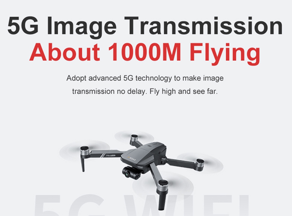 JJRC X19 4K 5G WIFI FPV GPS with Dual Camera 2-Axis EIS Gimbal 25mins Flight Time Brushless RC Drone RTF - One Battery