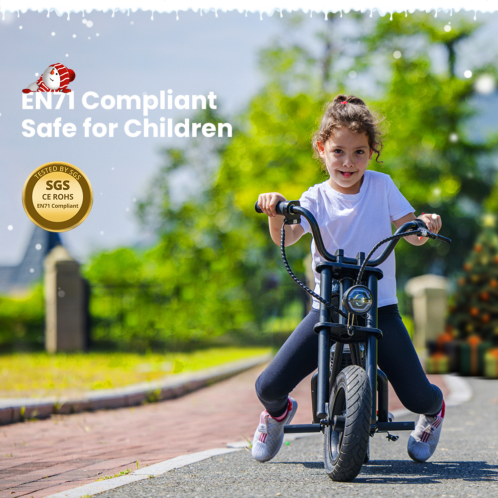 HYPER GOGO Cruiser 12 Electric Motorcycle for Kids 24V 5.2Ah Battery 160W Motor 10MPH Max Speed 12