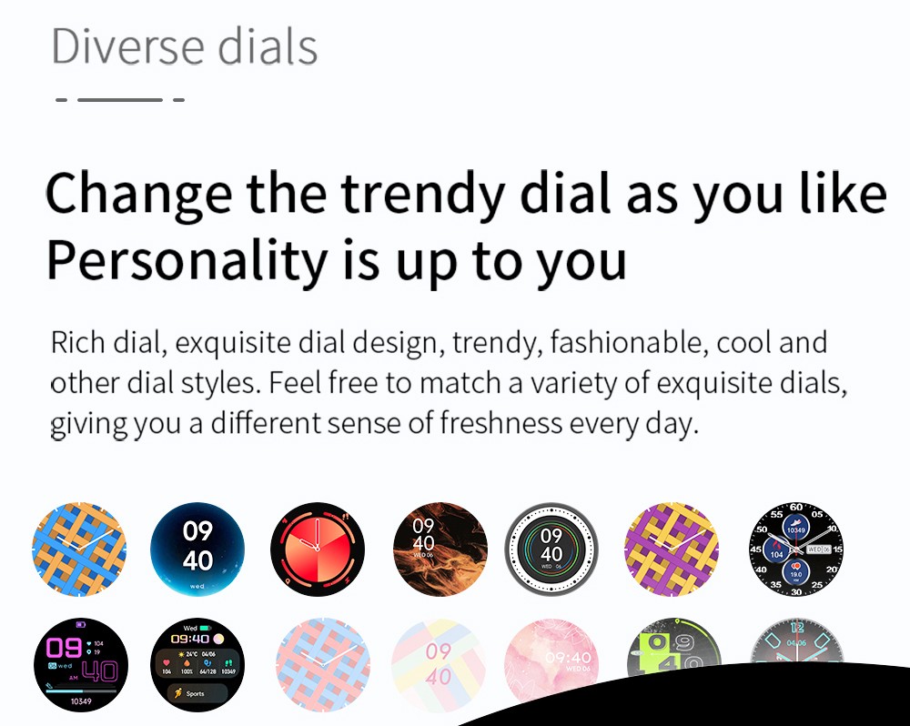 LOKMAT Time 2 Smart Watch Bluetooth Call Heart Rate Monitoring Sports Watch with Sleep Tracker for Android iOS Rose - Gold