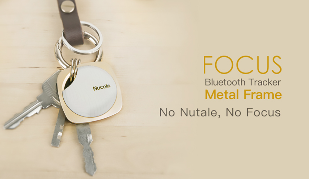 Nutale F9 Focus Smart Key Finder Mini Tag Bluetooth Tracker Anti Lost Reminder Wallet Phone Suitcase Finder Alarm Gold