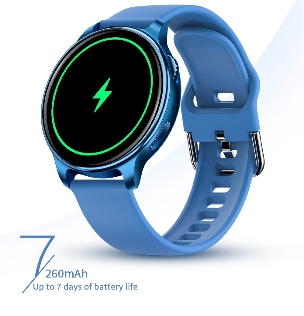 LOKMAT Time 2 Smart Watch Bluetooth Call Heart Rate Monitoring Sports Watch with Sleep Tracker for Android iOS - Blue