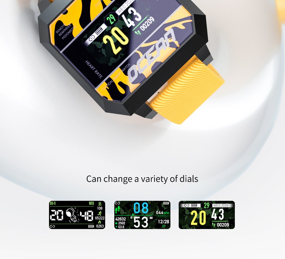 LOKMAT Ocean 2 Sport Smart Watch Fitness Tracker Anti-fatigue Heart Rate Clock for Android4.4 and iOS8.0 Green