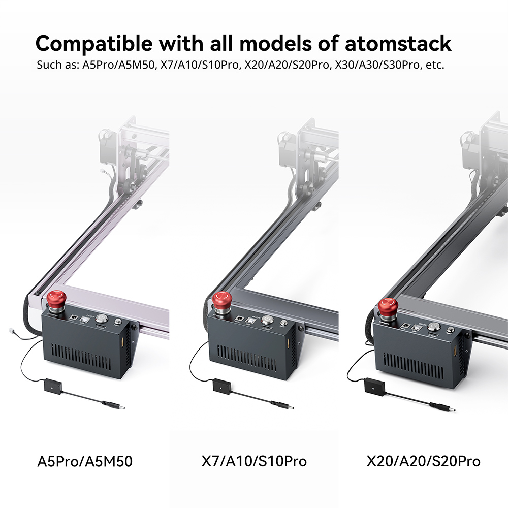 ATOMSTACK AIC1 Auto Air Assist Control System, WiFi Offline Work, 32-bitová základná doska, pre laserový gravírovací stroj S30 Pro/S20 Pro/A5 Pro/ A5 Pro+