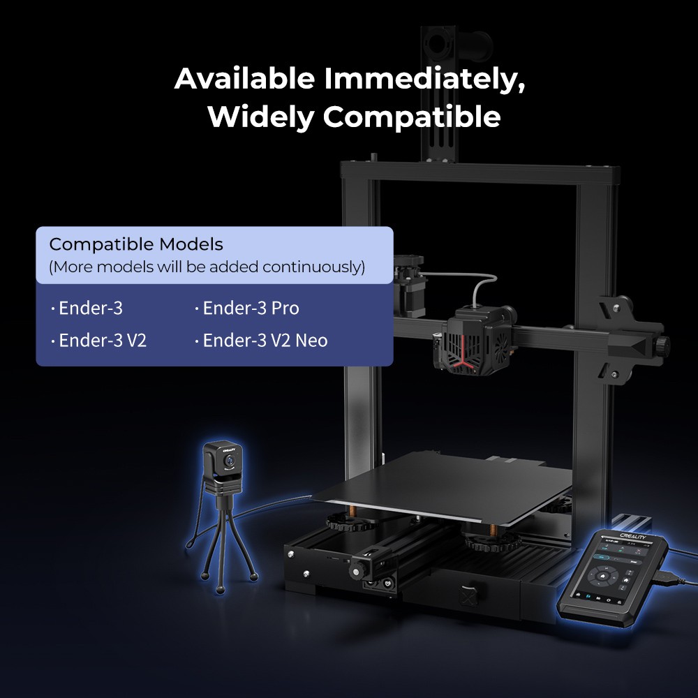 Creality Nebula 3D Printer Control Screen Camera Smart Kit, rozlíšenie 1920x1080, vzdialené monitorovanie, časozberné fotografie