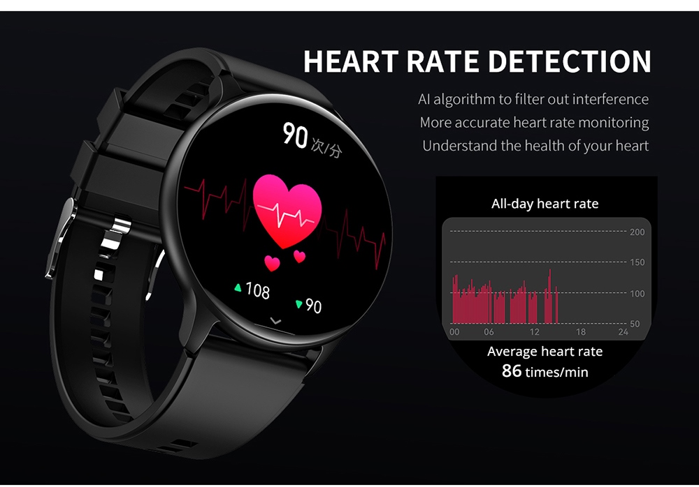 G5 Smartwatch 1.63 inch IPS Screen Waterproof Sports Watch Health Monitoring Bluetooth Calling - Pink