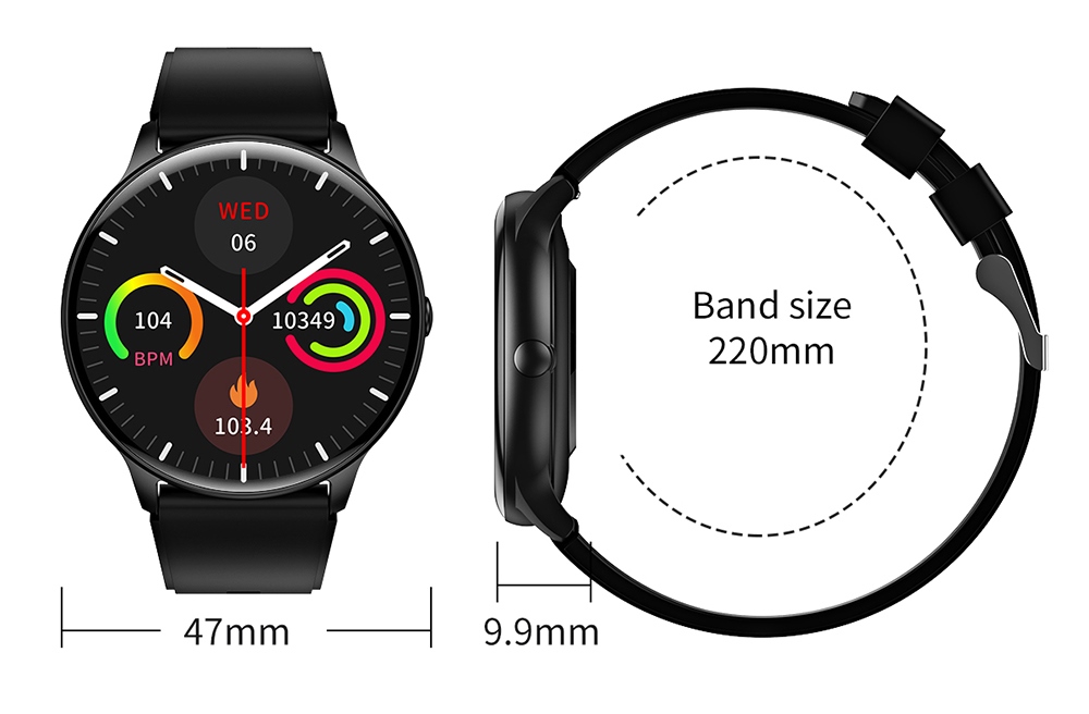 G5 Smartwatch 1.63 inch IPS Screen Waterproof Sports Watch Health Monitoring Bluetooth Calling - Pink