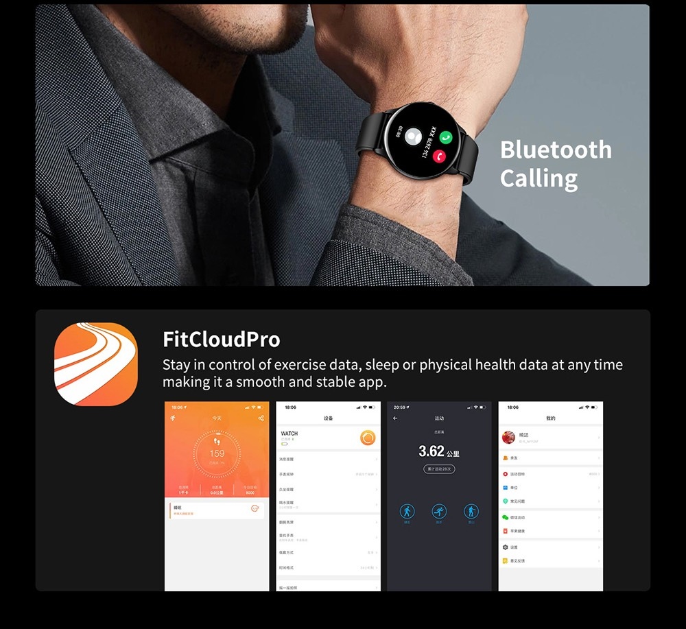 G5 Smartwatch 1.63 inch IPS Screen Waterproof Sports Watch Health Monitoring Bluetooth Calling - Pink
