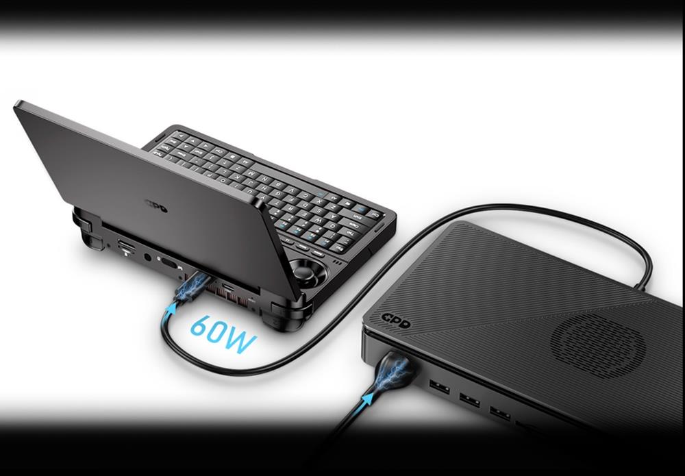 GPD WIN Mini 7-inch Handheld Gaming Console, AMD Ryzen 5 7640U, 120Hz Refresh Rate, 16GB RAM 512GB SSD, Full-Featured Type-C 65W Charging, Support Graphics Card Expansion Dock & USB4, Backlit Keyboard, 1*Oculink Port 1*microSD Card Reader - US Plug