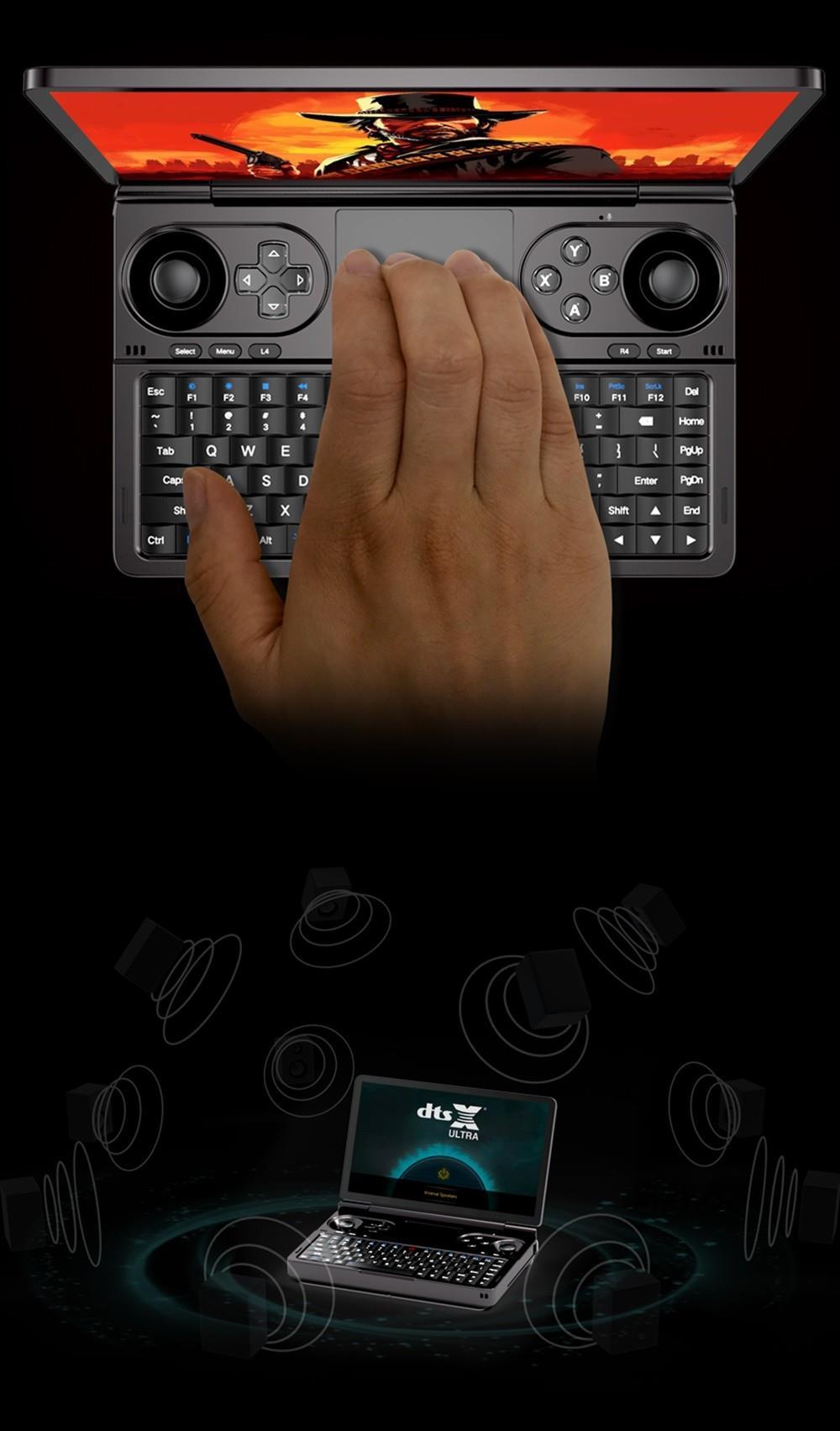 GPD WIN Mini 7-inch Handheld Gaming Console, AMD Ryzen 7 7840U, 120Hz Refresh Rate, 64GB RAM 2TB SSD, Full-Featured Type-C 65W Charging, Support Graphics Card Expansion Dock & USB4, Backlit Keyboard, 1*Oculink Port 1*microSD Card Reader - US Plug