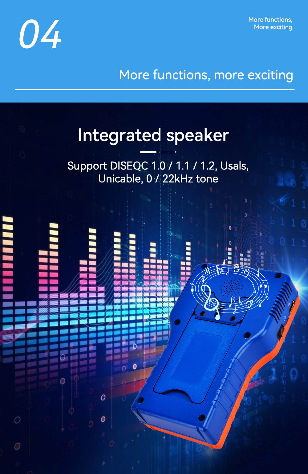 Gtmedia V8 Finder PRO 2 Satellite Finder ATSC-C Digital Satellite Signal Detector - Orange, US Plug