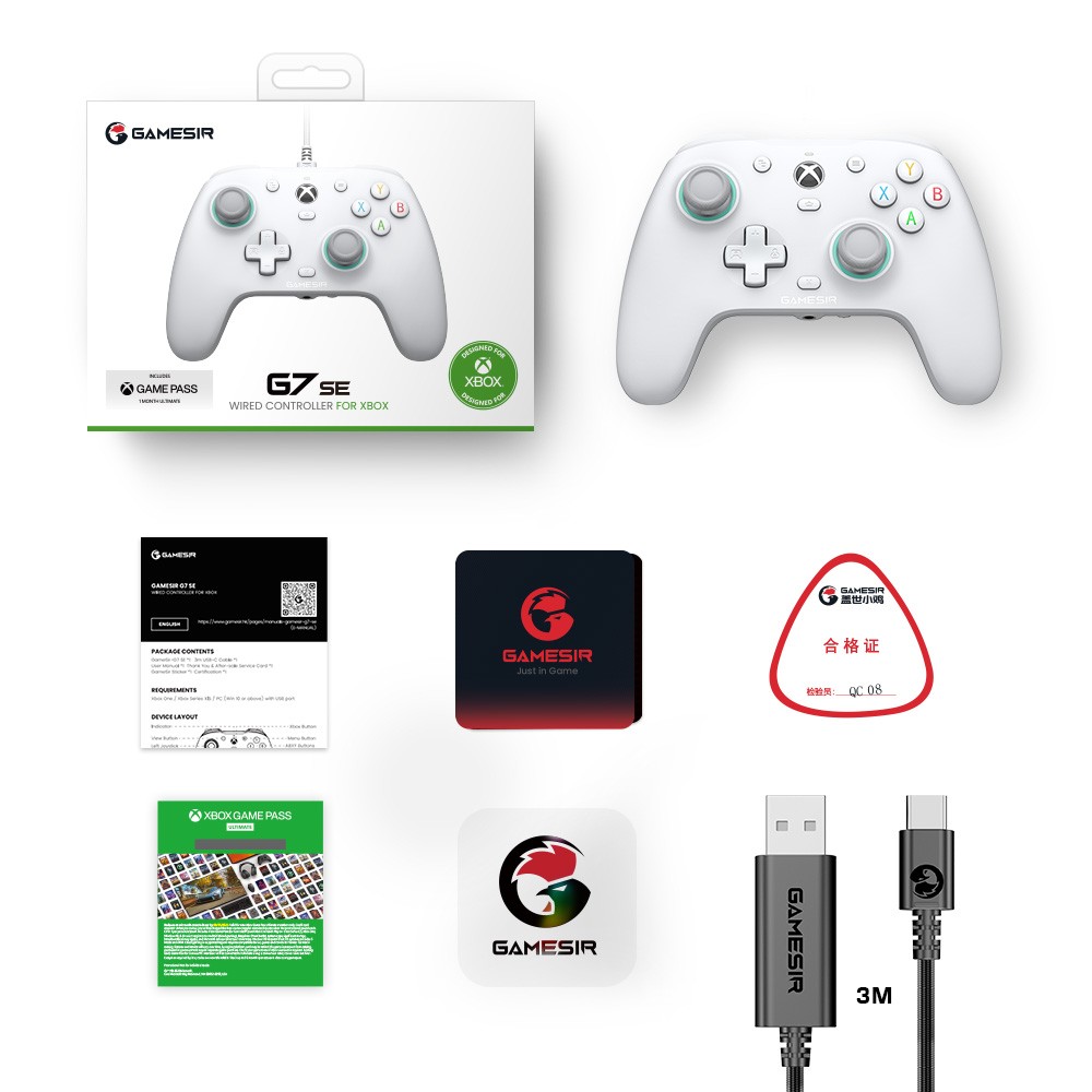 [Certifikované pre Xbox] Káblový ovládač Gamesir G7 SE s páčkami s Hallovým efektom a 1-mesačným bezplatným XGPU