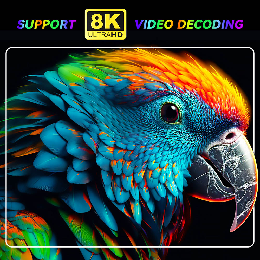 H96 Max M7 TV Box Media Player Speaker, RK3528 Quad-core, 4GB+64GB, Android 13, Bluetooth 5.1, 2.4G/5G Dual-band WiFi, 1*HDMI 1*DC 1*TF Card Slot 1*USB 2.0 - AU Plug