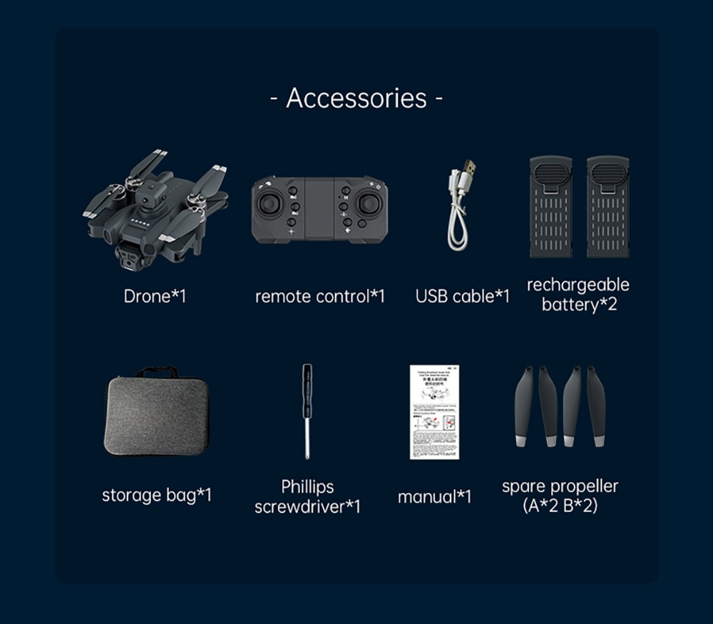 JJRC H117 Color Changing Drone, HD Dual Camera, Optical Flow Positioning, APP Control - 2 Batteries, Black