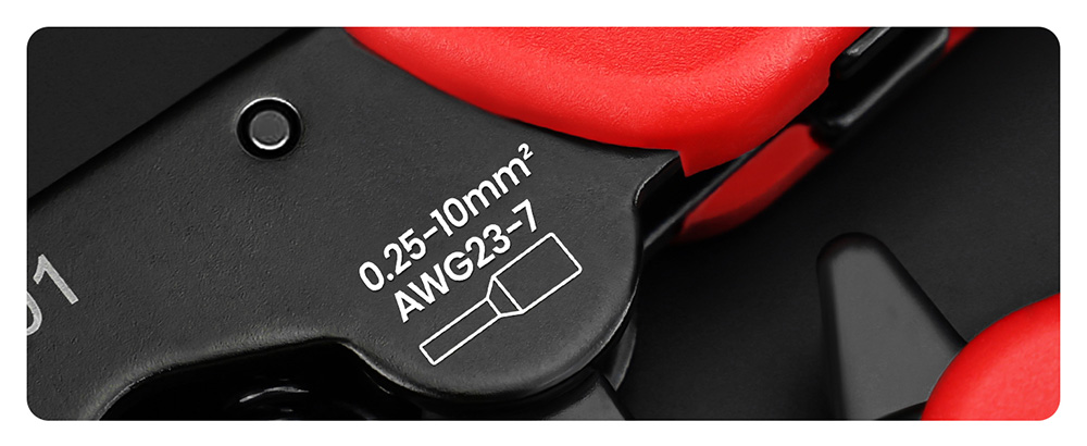 KAIWEETS KDC01 Wire Crimping Tools Set, AWG 23-7 Self-Adjustable, with 1200pcs Wire Terminals