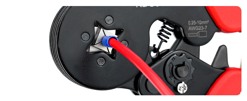 KAIWEETS KDC01 Wire Crimping Tools Set, AWG 23-7 Self-Adjustable, with 1200pcs Wire Terminals