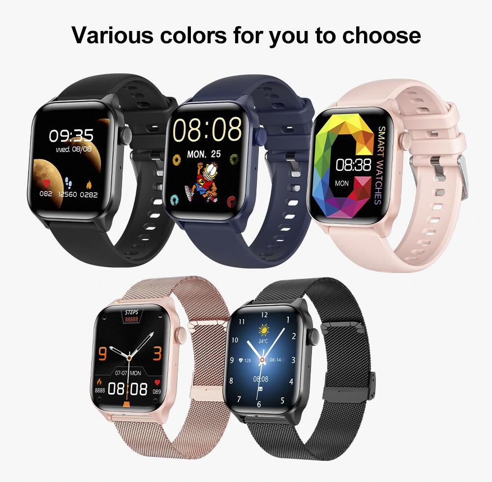 T12 Pro Smartwatch Health Monitoring Bracelet - Black