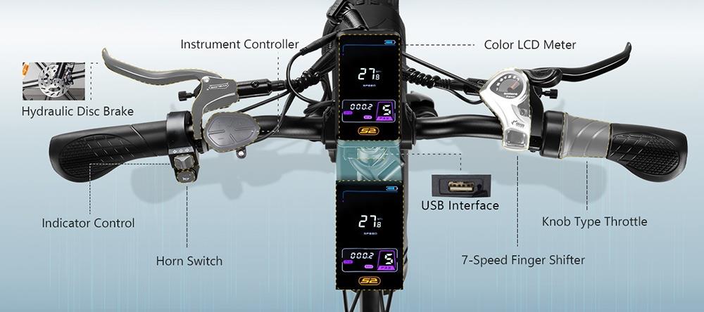 Vitilan U7 2.0 Foldable Electric Bike, 20*4.0-palcová tučná pneumatika 750W motor 48V 20Ah odnímateľná lítiová batéria LG Maximálna rýchlosť 28 km/h Dojazd 50-65 míľ Systém dvojitého odpruženia Hydraulické kotúčové brzdy - čierne