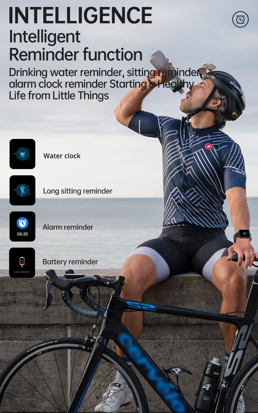 X8S 2 in 1 Smartwatch with TWS Earbuds Health Monitor Sport Watch Fitness Tracker Bluetooth Earphone