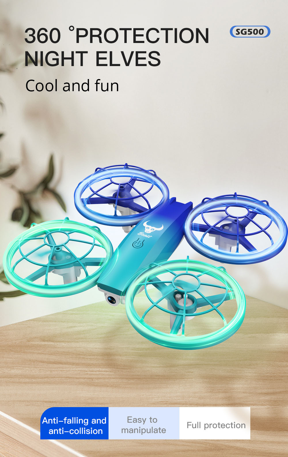 ZLL SG500 Max RC Drone with HD Camera 360&deg; Tumble Intelligent Hover Headless Mode - 3 Batteries